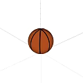 Orange Basketball With Black Stripes As Standard Sports Equipment For Training And Games
