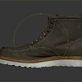 Modern Boots Medium Boots Leather Boots 3d model