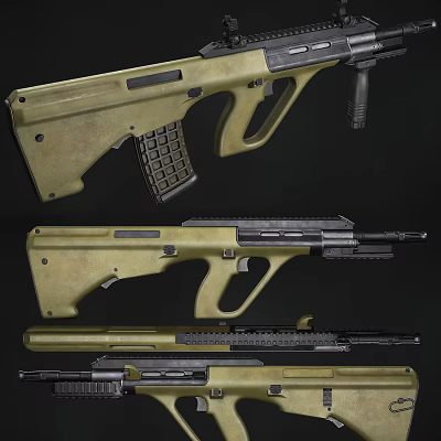 Modern Rifle 3d model Modern Rifle 3d model