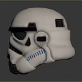 Iconic Stormtrooper Helmet Cosplay Accessory With White Shell And Black Details