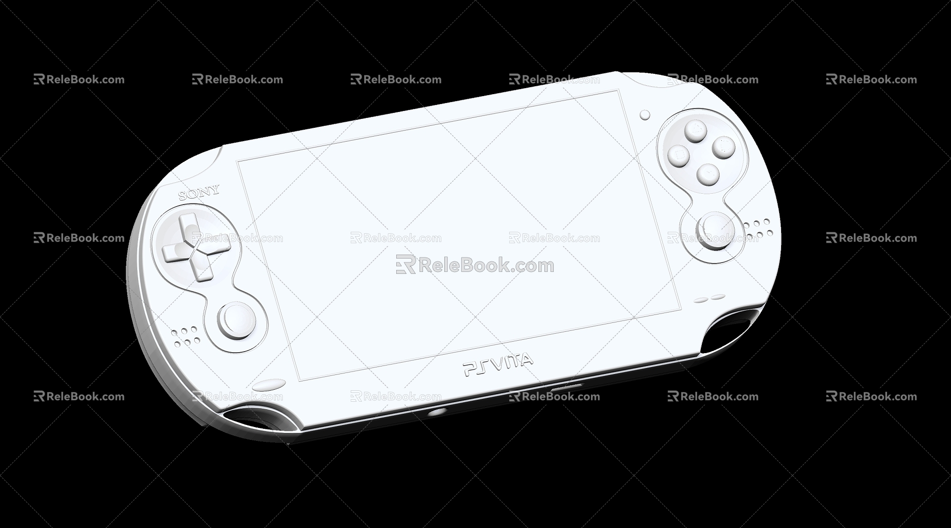 PSP game console 3d model