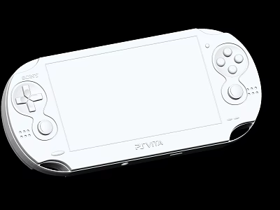 PS Vita Handheld Game Console With Large Screen And Control Buttons Design 3d model