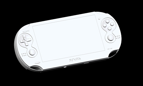 PSP game console 3d model