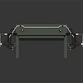 Automotive Suspension System With Red Springs Shock Absorbers And Metal Frame