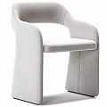 Modern Comfortable Leisure Chair With Upholstered Fabric Ergonomic Armrests And Multiple Colors