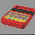 Red Spellwell Electronic Spelling Learning Machine with Colorful Keyboard for Kids 3d model