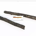 Natural Stone Wood Logs with Rustic Surface Texture and Decorative Appeal 3d model