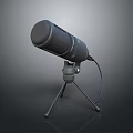 Microphone Amplifier Capacitor Microphone High-end Microphone Wheat Desktop Microphone Broadcasting Microphone 3d model