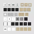 Modern Switch Socket 3d model