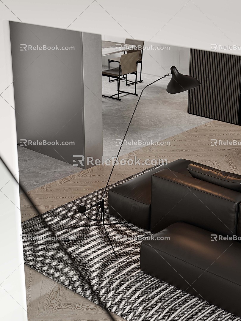 Modern sofa coffee table combination model