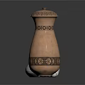 Traditional Metal Containers with Lids Various Sizes Silver Copper Decorative Patterns