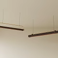 Modern decorative chandelier strip chandelier 3d model