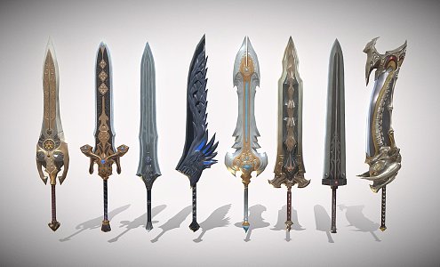 Weapon Battle Sword Pack 3d model