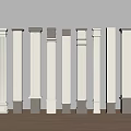 Modern New Chinese Style Column New Chinese Style Column Decorative Column Cylindrical Shape 3d model