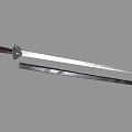 Ancient Traditional Sword with Decorative Wooden Scabbard Intricate Patterns Sharp Metal Blade and Carved Hilt