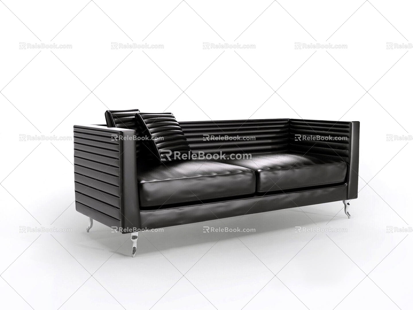 Modern double sofa 3d model