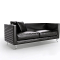 Modern double sofa 3d model