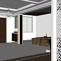Duplex Living Room Interior Design With High Ceiling Chandelier Sofa Set And Coffee Table