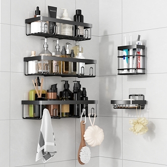 Bathroom Storage Rack 3d model