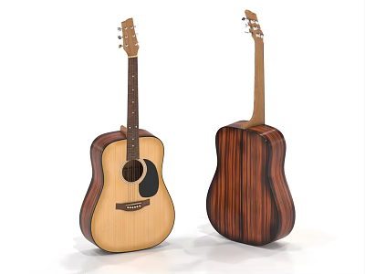 guitar acoustic guitar electric guitar musical instrument 3d model