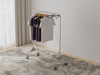 Modern Hanger Removable Drying Rack 3d model