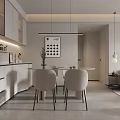 Modern Living Dining Room Interior With Beige Sofa White Coffee Table Floor Lamp And Bookshelf