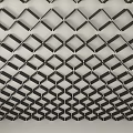 Modern Ceiling Design With Geometric Grid Pattern And Stylish Panel Layout