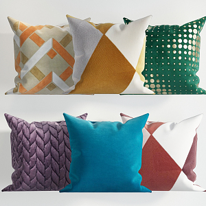 Modern pillow combination 3d model