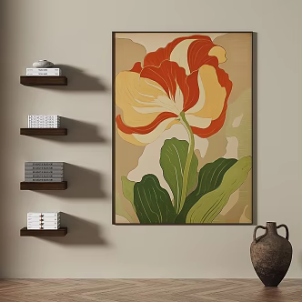 medieval decorative painting 3d model