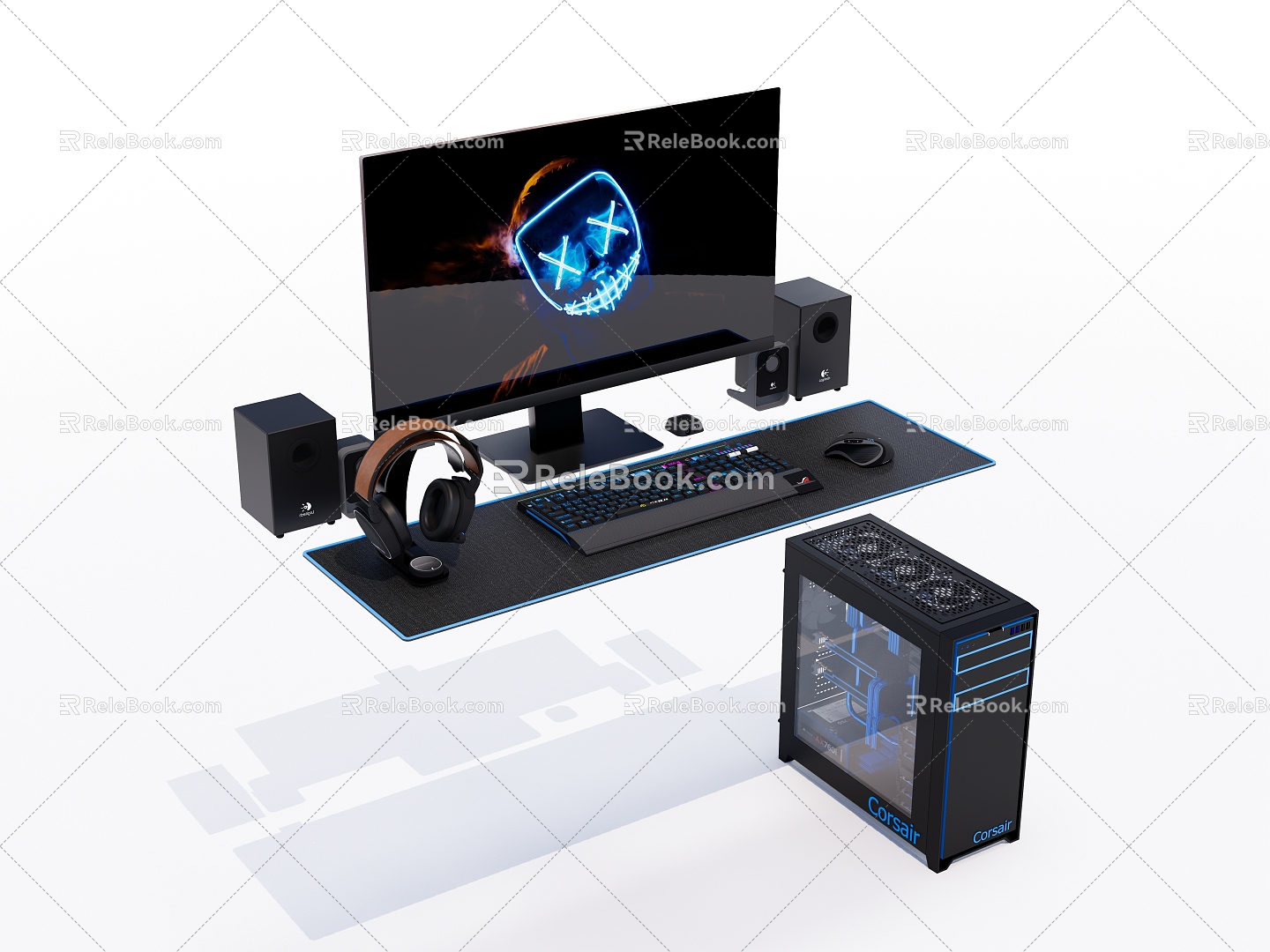 Modern Computer Desktop Computer 3d model