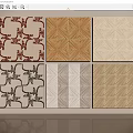 Retro Tile Small Tile Seamless Ceramic Mosaic Classic Color Matching Hong Kong Style Retro Chinese Traditional Mosaic Pattern 3d model