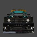 Cartoon Drift Car 3d model