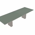 Modern Table Design with Stainless Steel Legs and Clear Glass Top