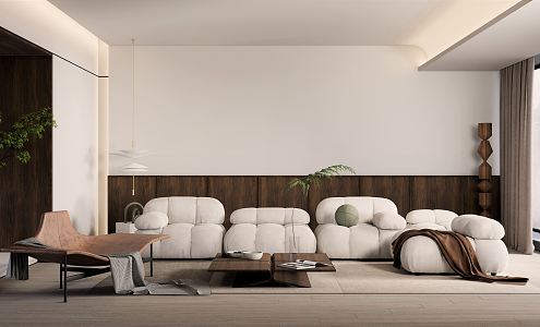 modern living room 3d model