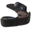 Comfortable Gray Sectional Sofa With Colorful Throw Pillows Cozy Blanket And L Shaped Design