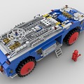 Lego toy building blocks engineering vehicle base engineering vehicle universe base 3d model