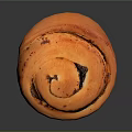 Golden Brown Swirl Bread With Rich Cinnamon Filling And Shiny Surface
