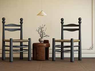 French Single Chair 3d model