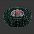 High Quality Automotive Metal Wheel Hub With Round Toothed Edge And Central Bolt Design