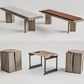 New Chinese bench SU model 3d model