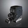 Vintage Dual Lens Camera Classic Electronic Device With Retro Design And Old-fashioned Look