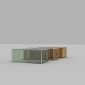 Stylish Transparent Colored Tissue Boxes For Home Daily Use And Decoration