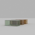 Acrylic tissue storage box 3d model