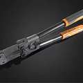 Professional Metal Pliers With Orange And Gray Handles For Heavy Duty Work