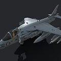 Military Gray Fighter Jet With Number 02 Cockpit And Weapon Mounts