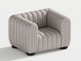 Modern Single Sofa Single Leisure Chair 3d model