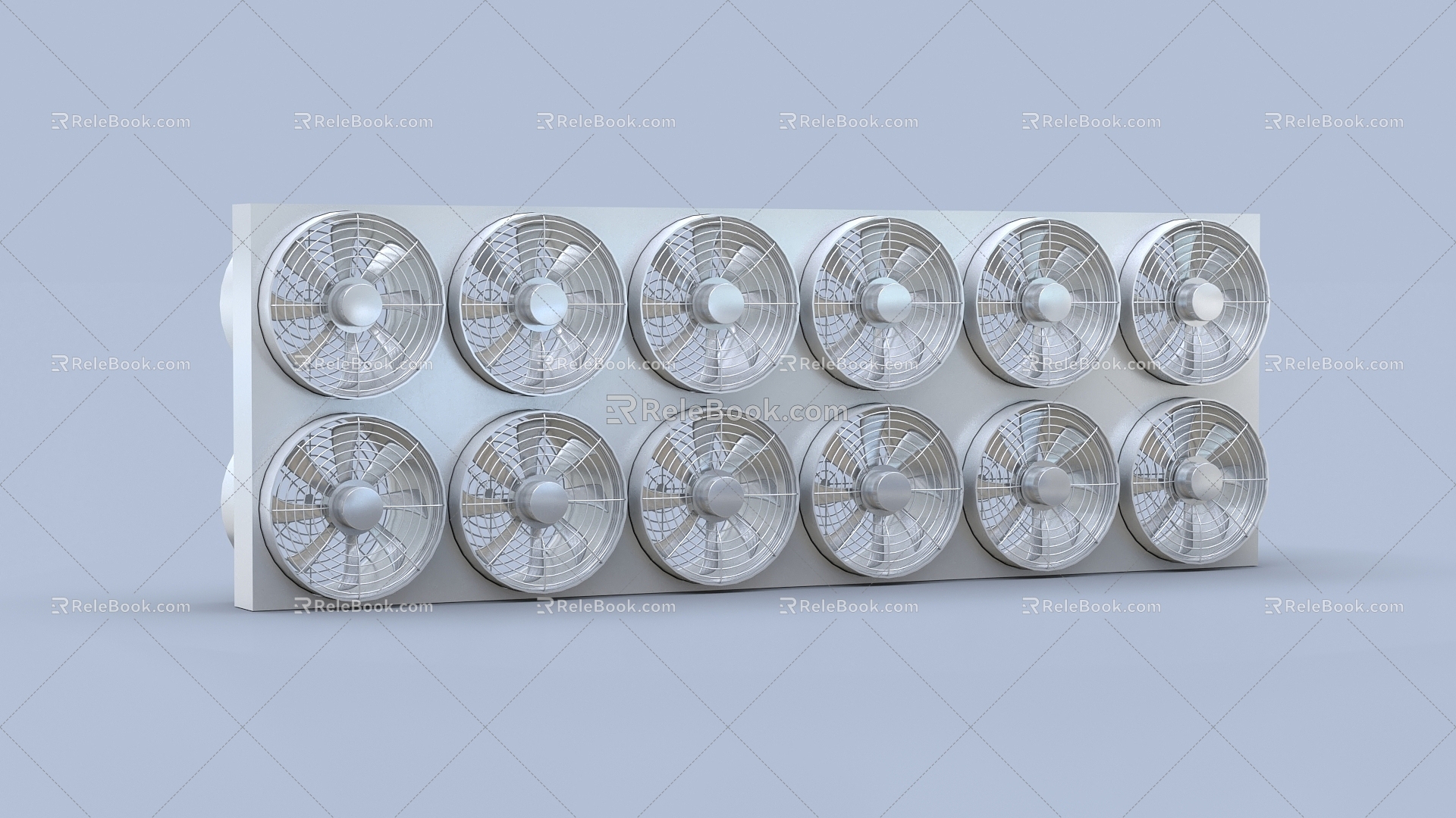 Industrial fan motor fan product fan set 3d model