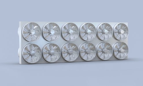 Industrial fan motor fan product fan set 3d model