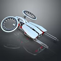 Modern fighter sci-fighter sci-fighter space fighter 3d model