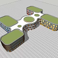 Modern Kindergarten Architecture Kindergarten Sales Office Architecture Commercial Architecture Exhibition Art Gallery Architecture 3d model